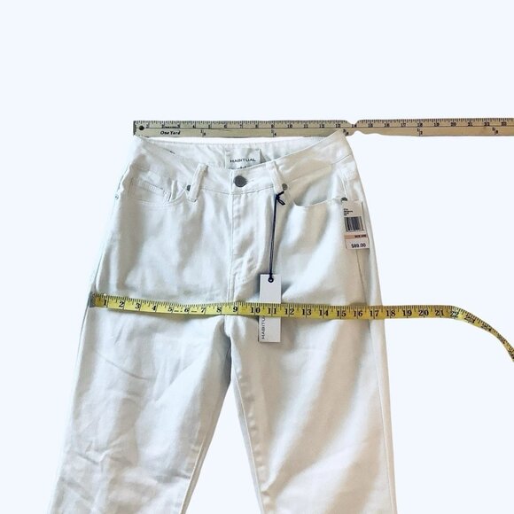 NWT Habitual Hadley High Rise Skinny Boot White Jeans Size 2/26 - Picture 5 of 9
